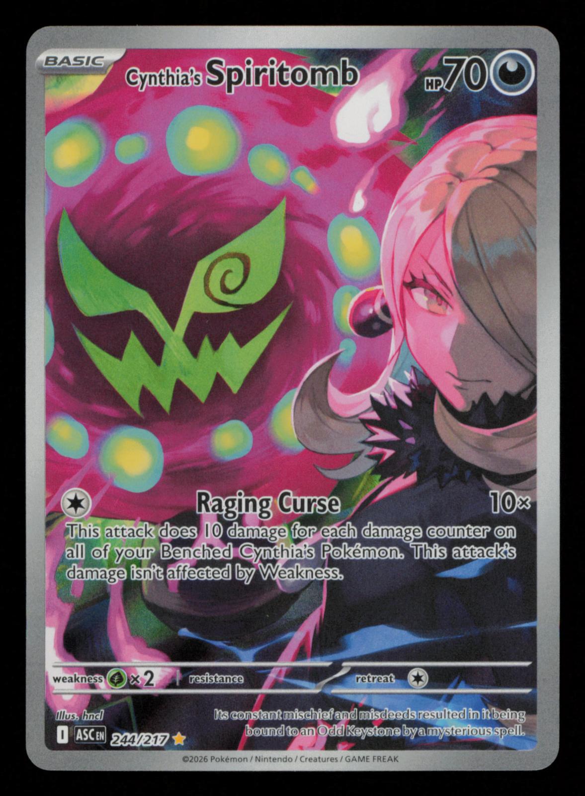 Cynthia's Spiritomb 244/217 Illustration Rare Ascended Heroes Pokemon