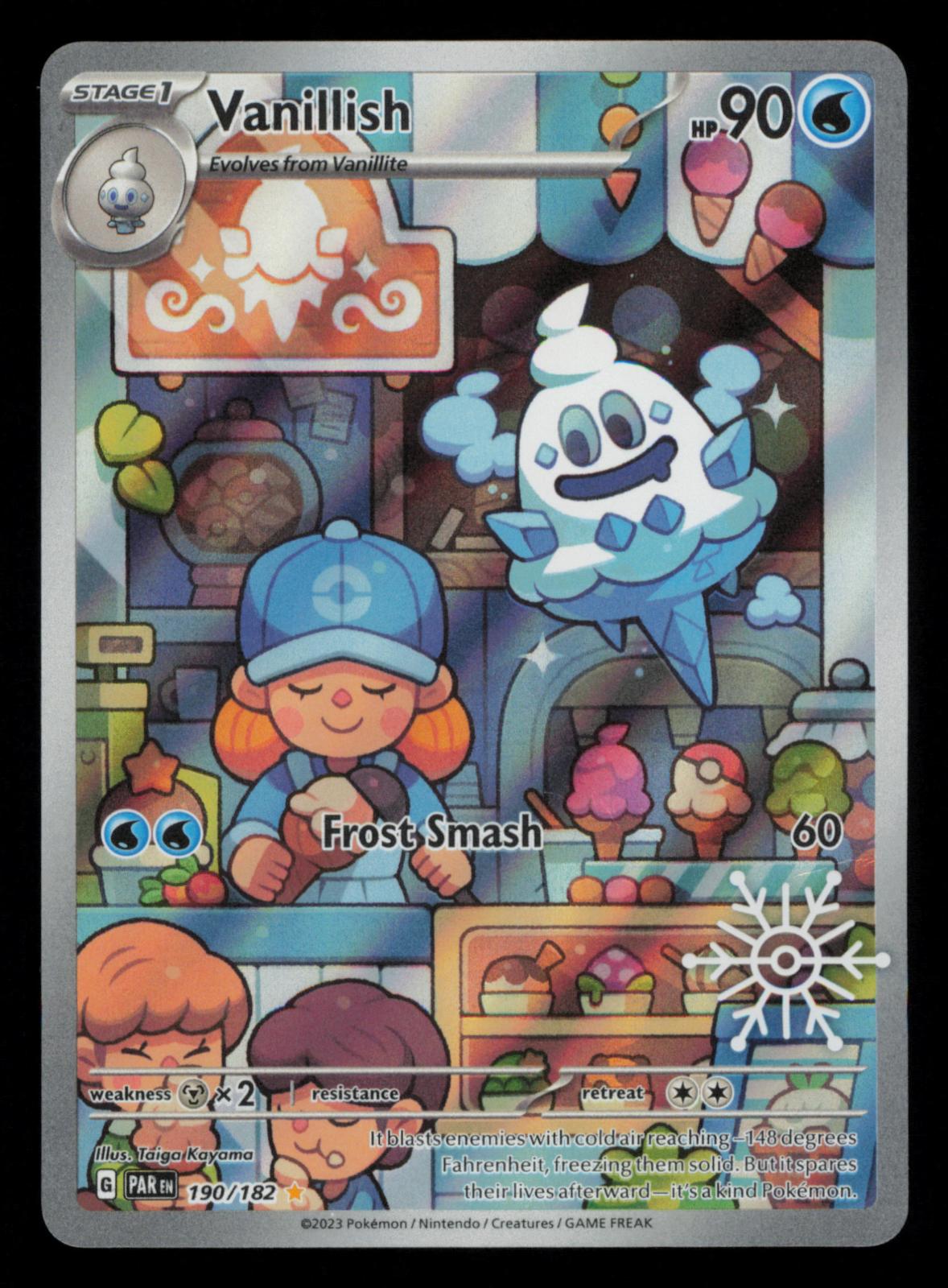 Vanillish 190/182 Illustration Rare Paradox Rift Pokemon
