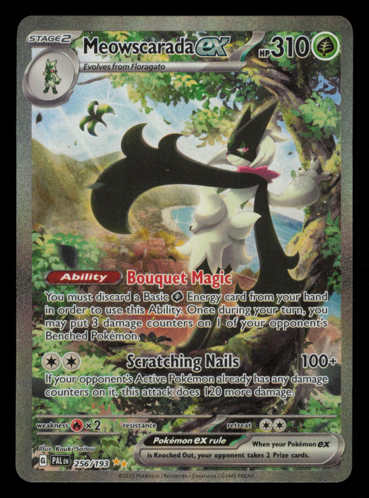 Meowscarada ex 256/193 Special Illustration Rare Paldea Evolved Pokemon