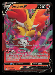 Delphox V 027/196 Holo V Rare Lost Origin Pokemon