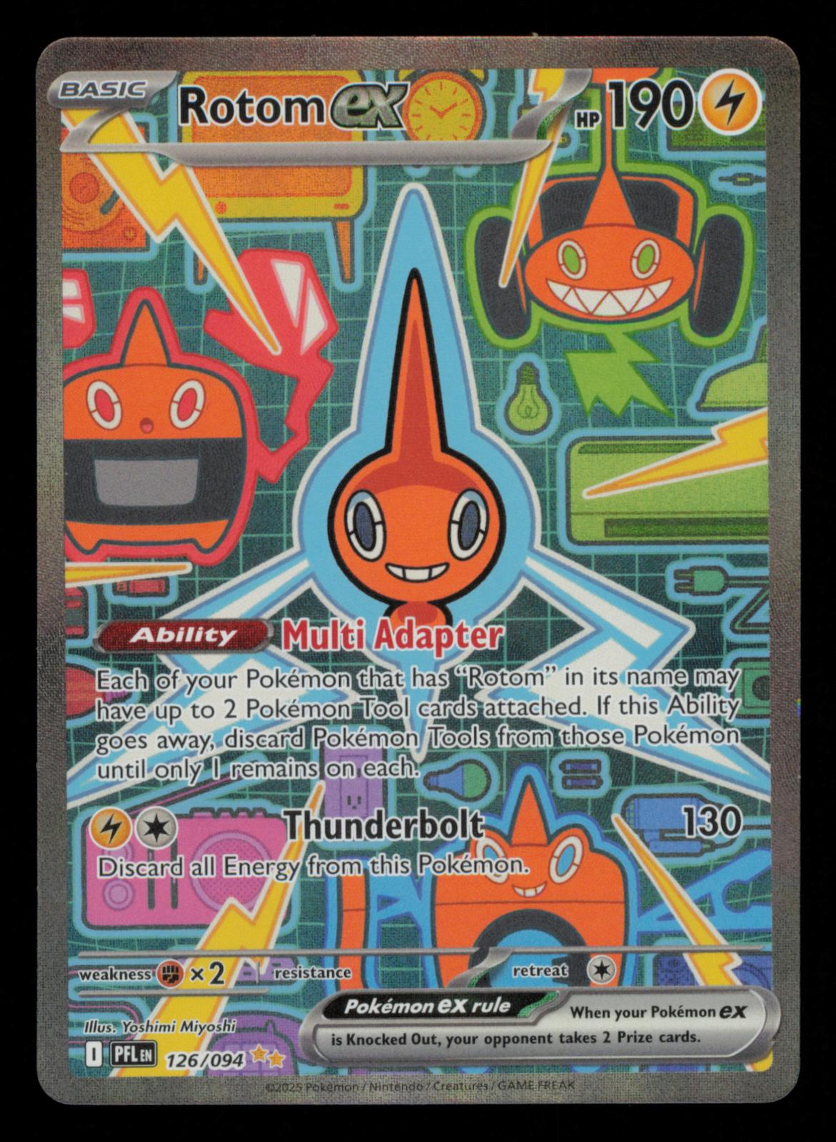 Rotom ex 126/094 Special Illustration Rare Phantasmal Flames Pokemon