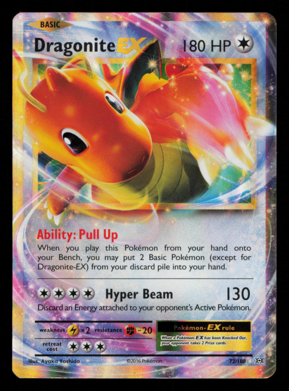 Dragonite EX 72/108 Holo EX Rare Evolutions Pokemon