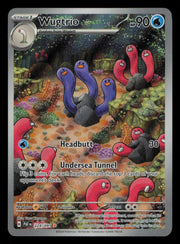 Wugtrio 224/091 Illustration Rare Paldean Fates Pokemon