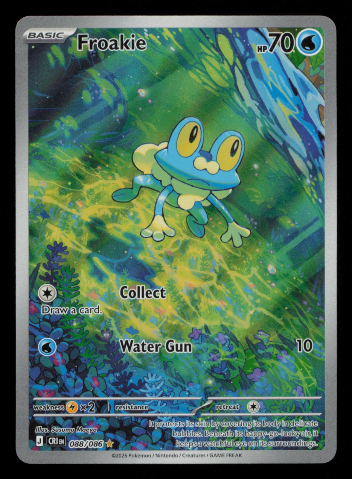 Froakie 088/086 Holo Illustration Rare Chaos Rising Pokemon