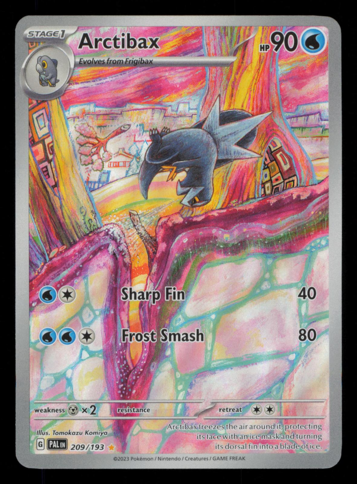 Arctibax 209/193 Illustration Rare Paldea Evolved Pokemon Holo