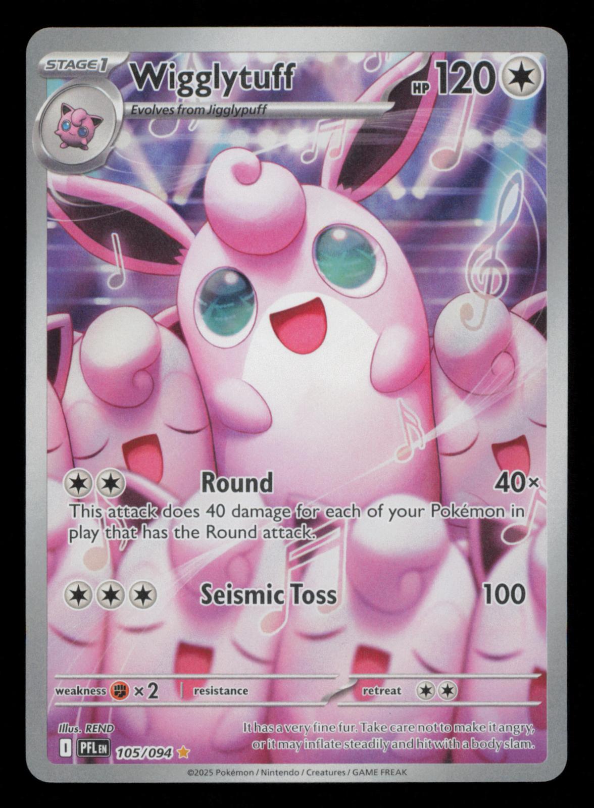 Wigglytuff 105/094 Illustration Rare Phantasmal Flames Pokemon