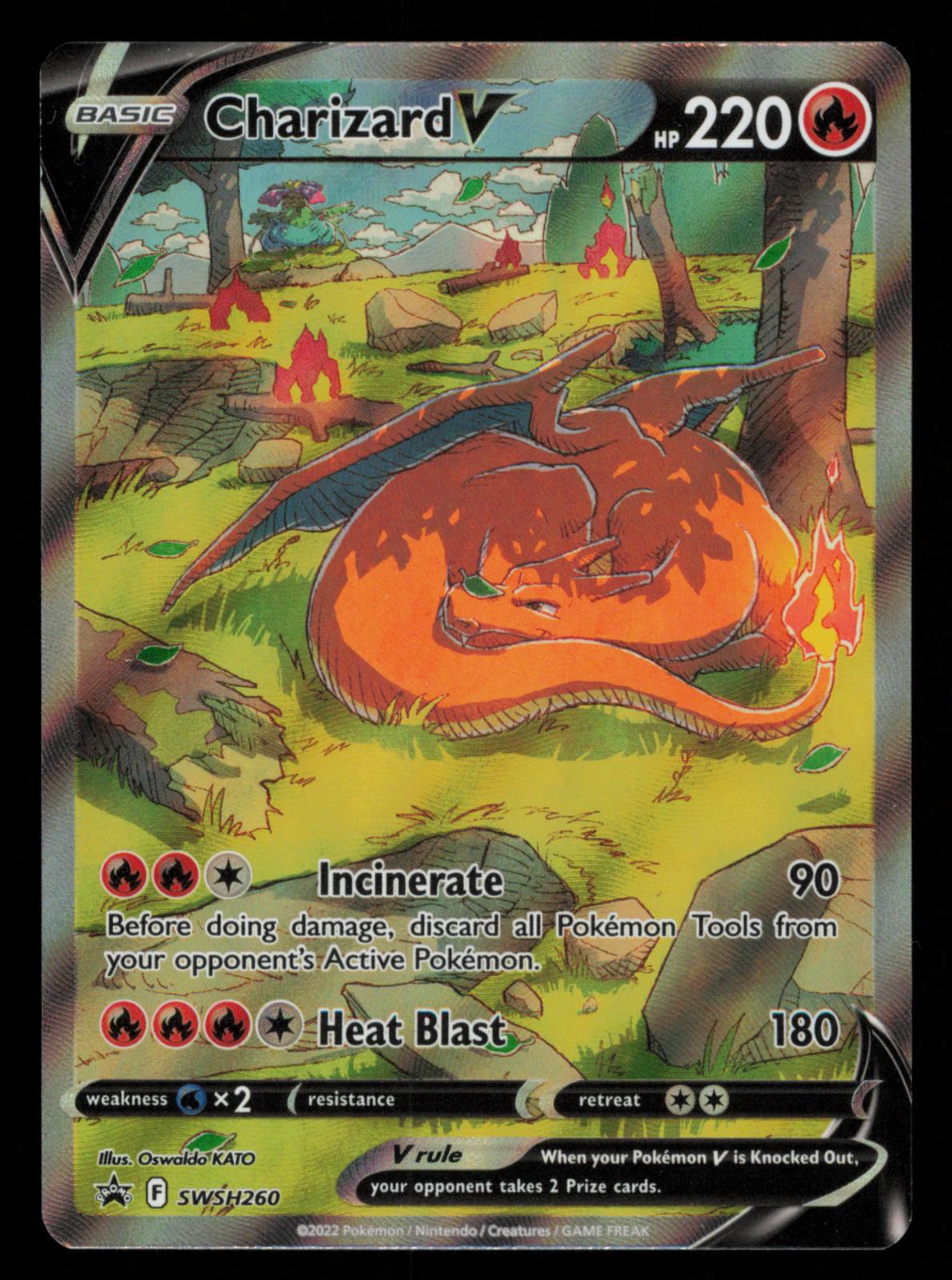 Charizard V SWSH260 Holo Promo Sword & Shield Promo Pokemon