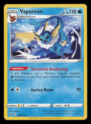 Vaporeon 030/185 Rare Vivid Voltage Pokemon