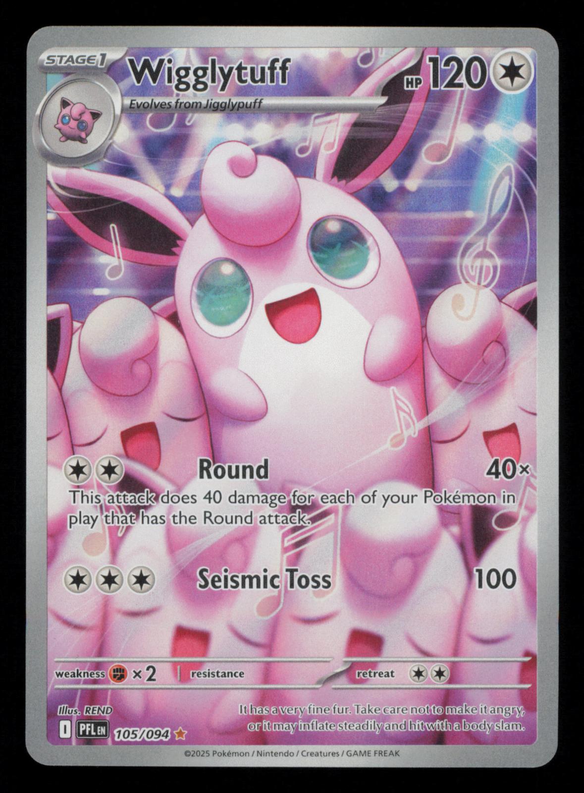Wigglytuff 105/094 Illustration Rare Phantasmal Flames Pokemon
