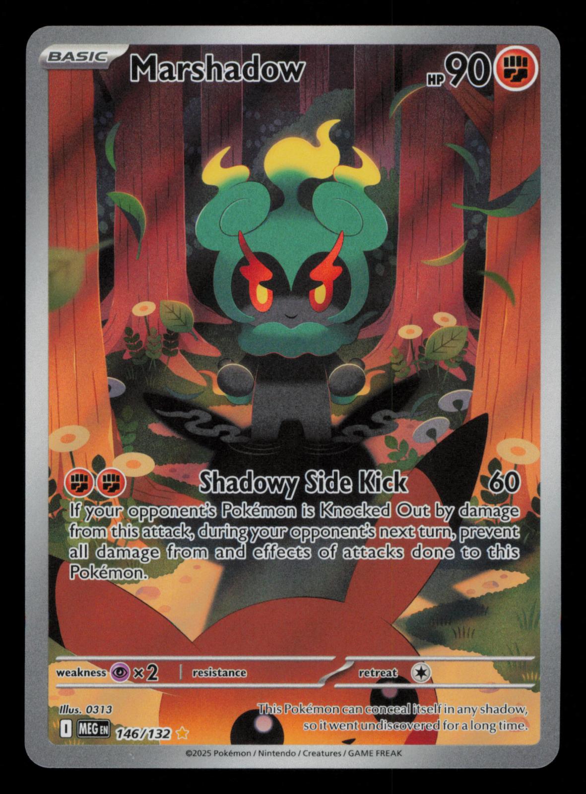 Marshadow 146/132 Illustration Rare Mega Evolution Pokemon