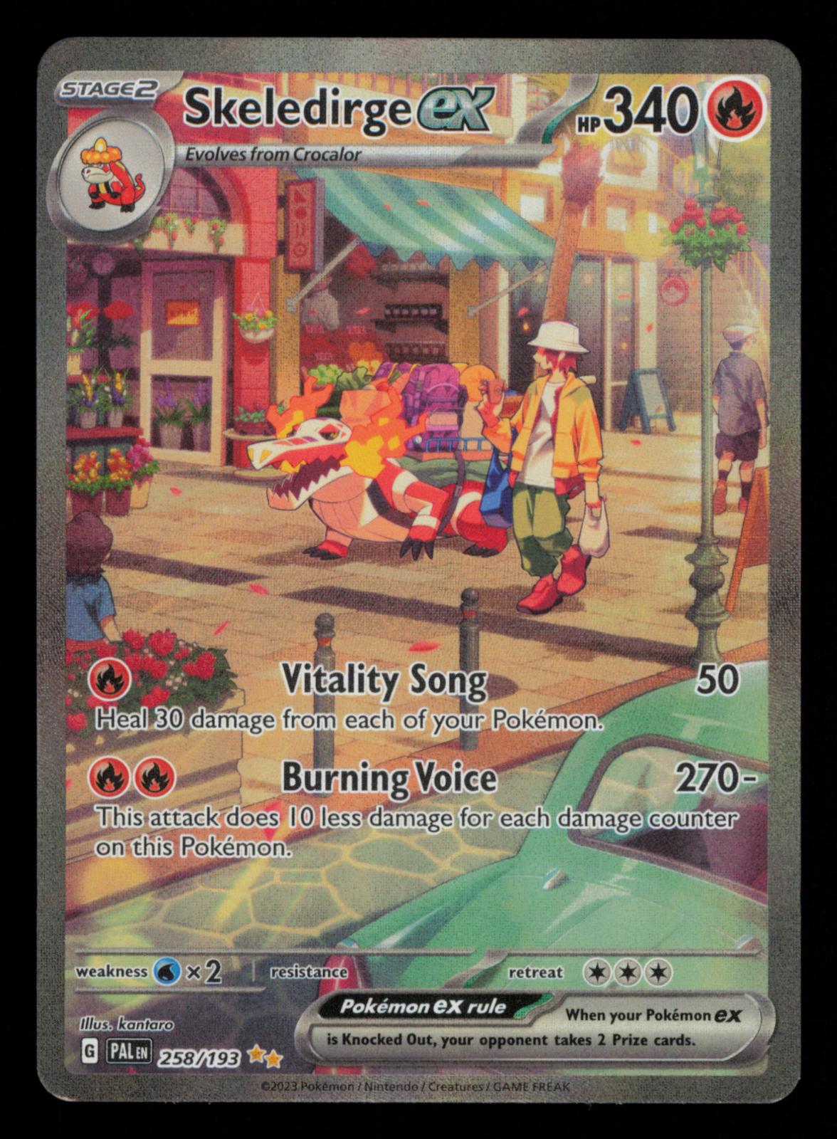 Skeledirge ex 258/193 Special Illustration Rare Paldea Evolved Pokemon Holo