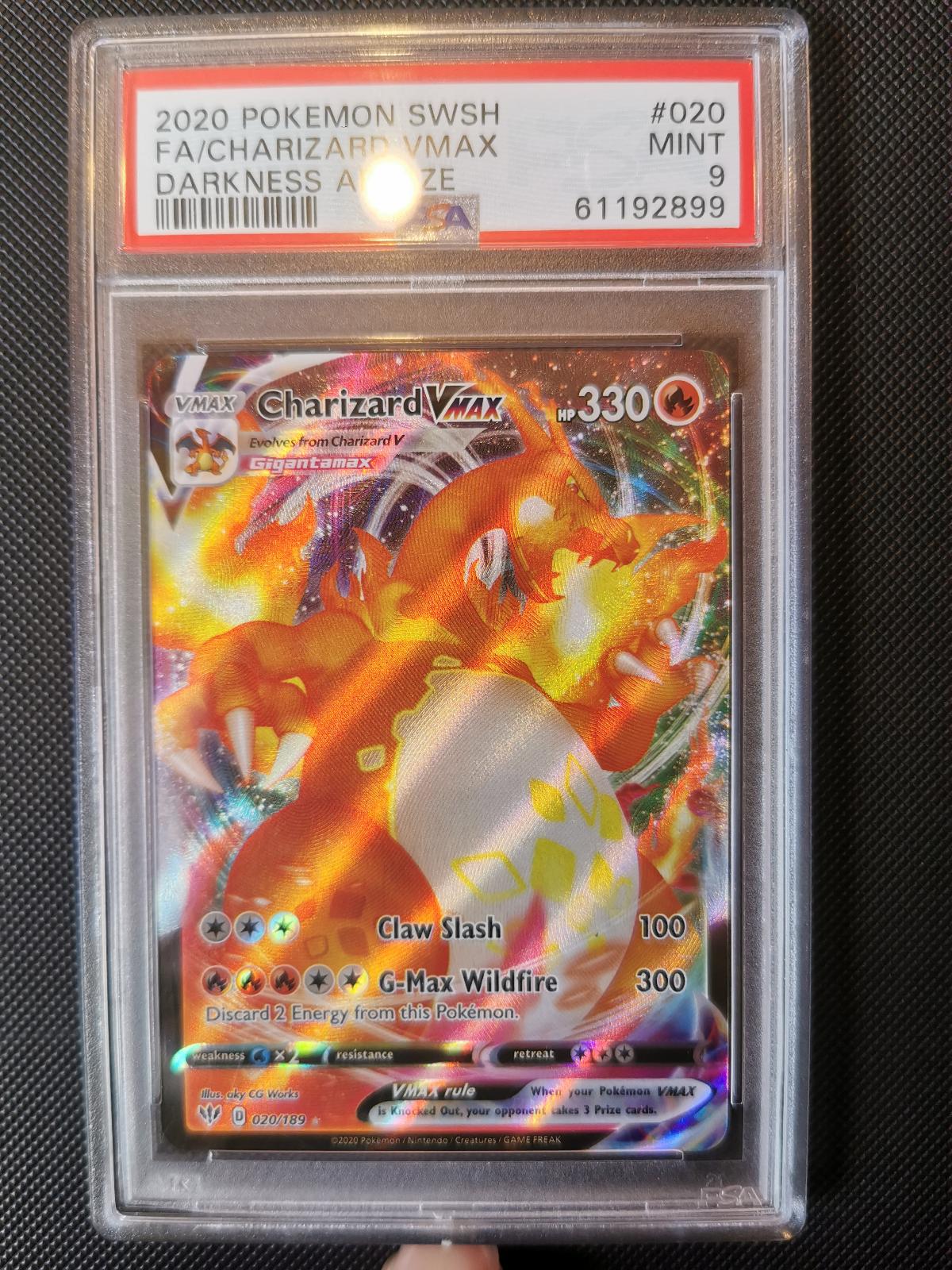 Charizard Vmax 020/189 Darkness Ablaze Pokemon PSA 9
