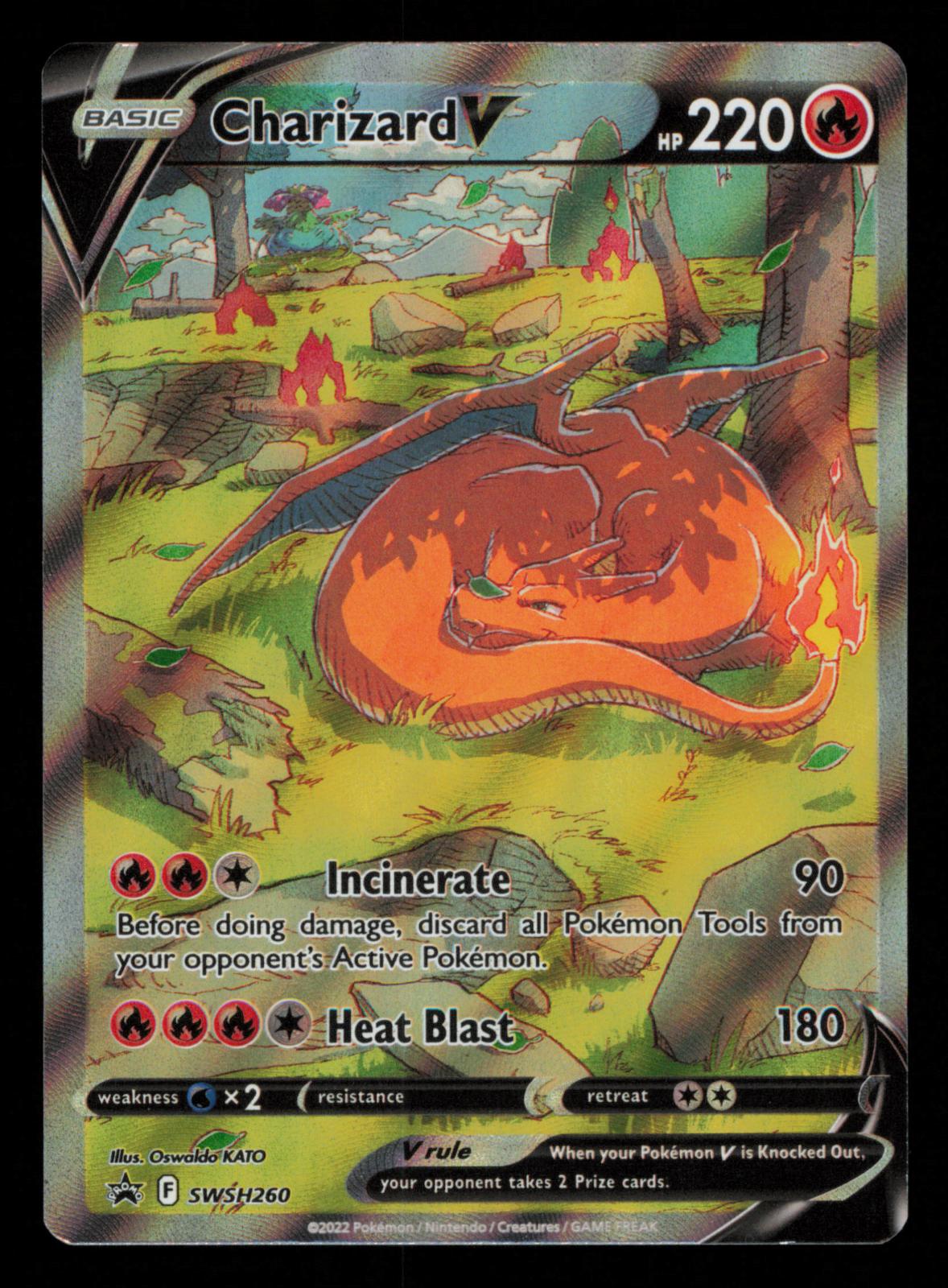 Charizard V SWSH260 Holo Promo Sword & Shield Promo Pokemon