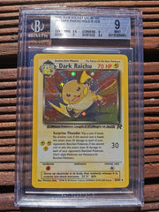 Dark Raichu 83/82 Secret Rare Team Rocket BGS 9 Strong Sub Grades