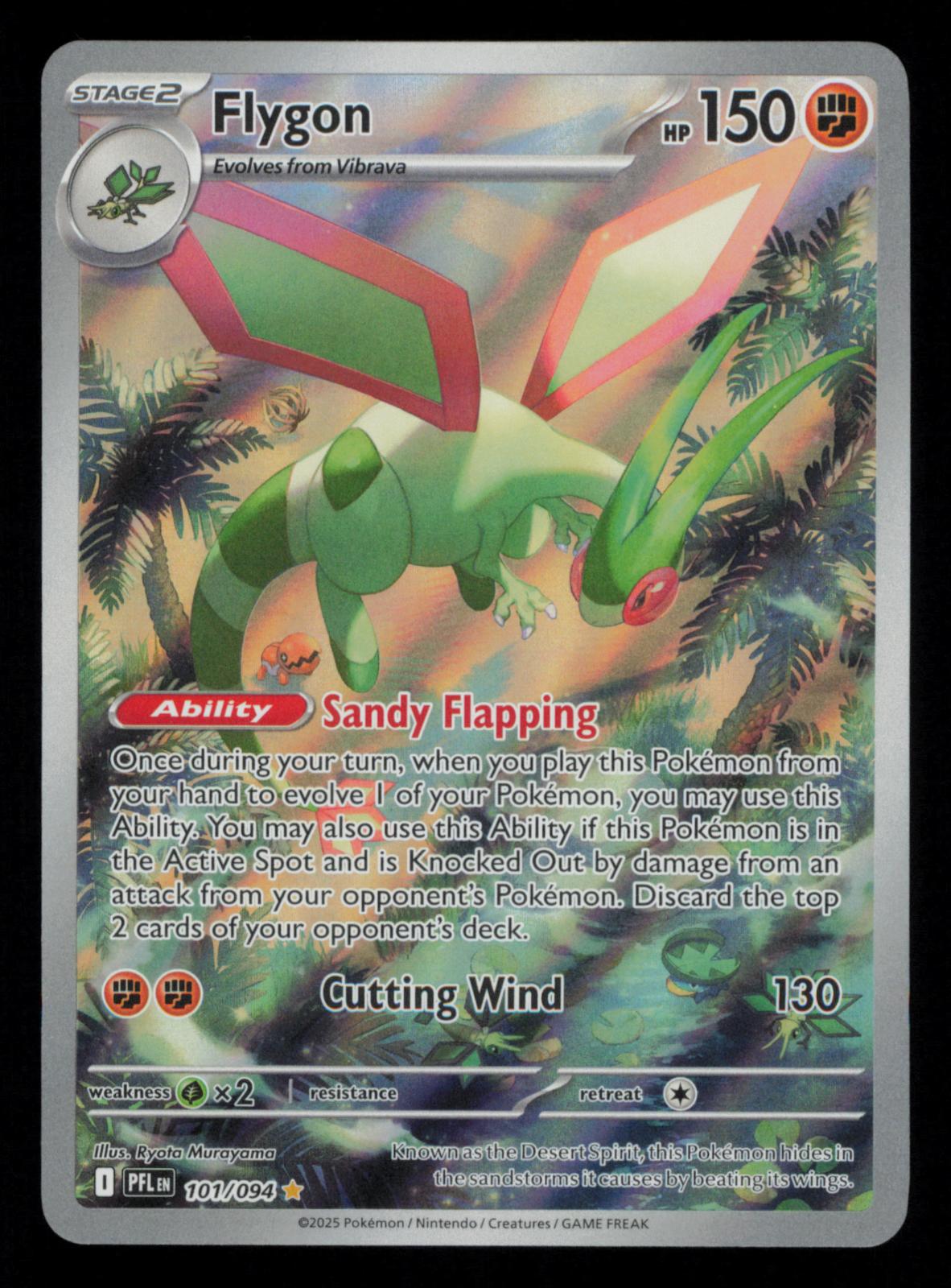 Flygon 101/094 Illustration Rare Phantasmal Flames Pokemon