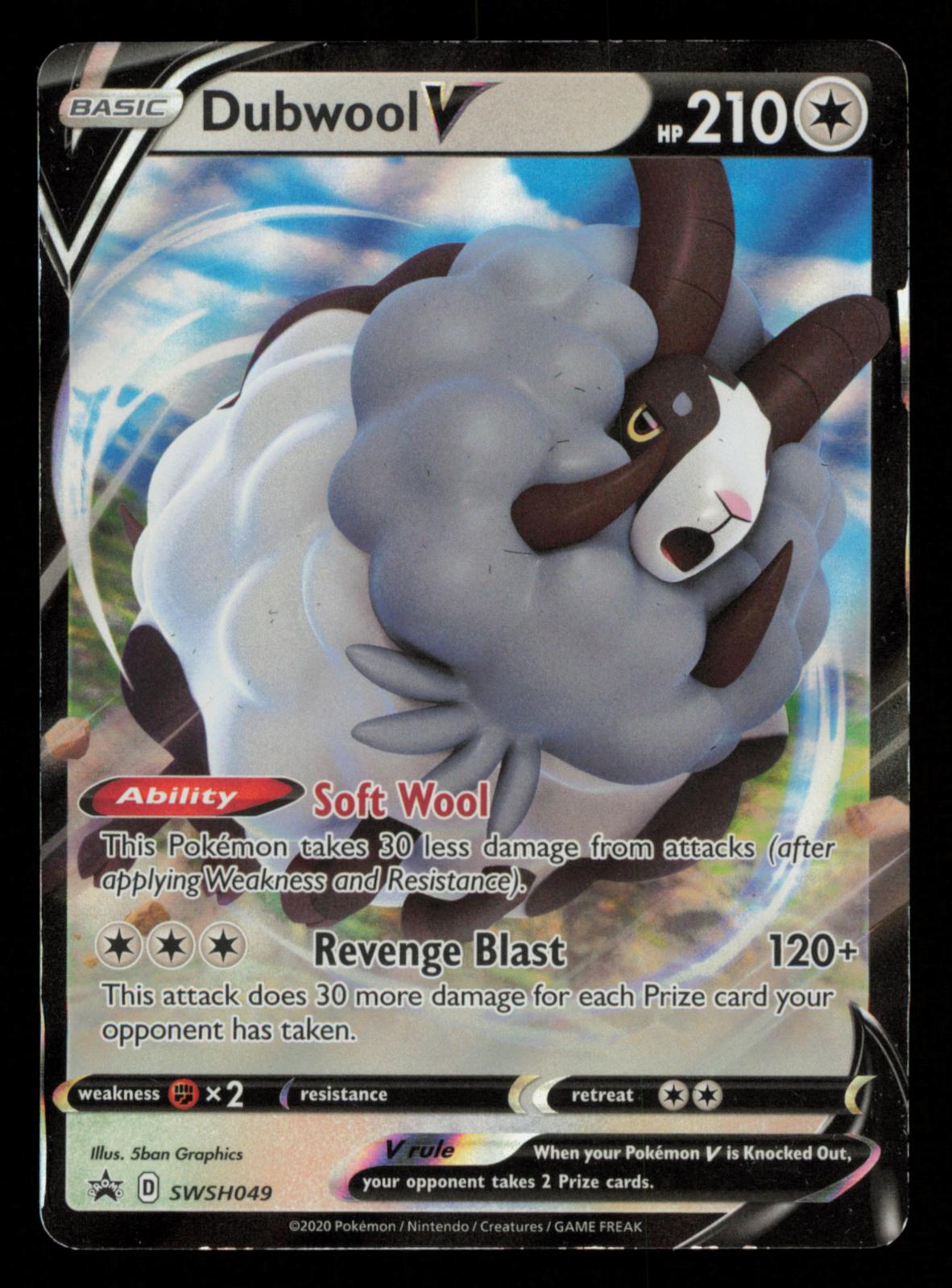 Dubwool V SWSH049 Holo Promo Sword & Shield Promo Pokemon