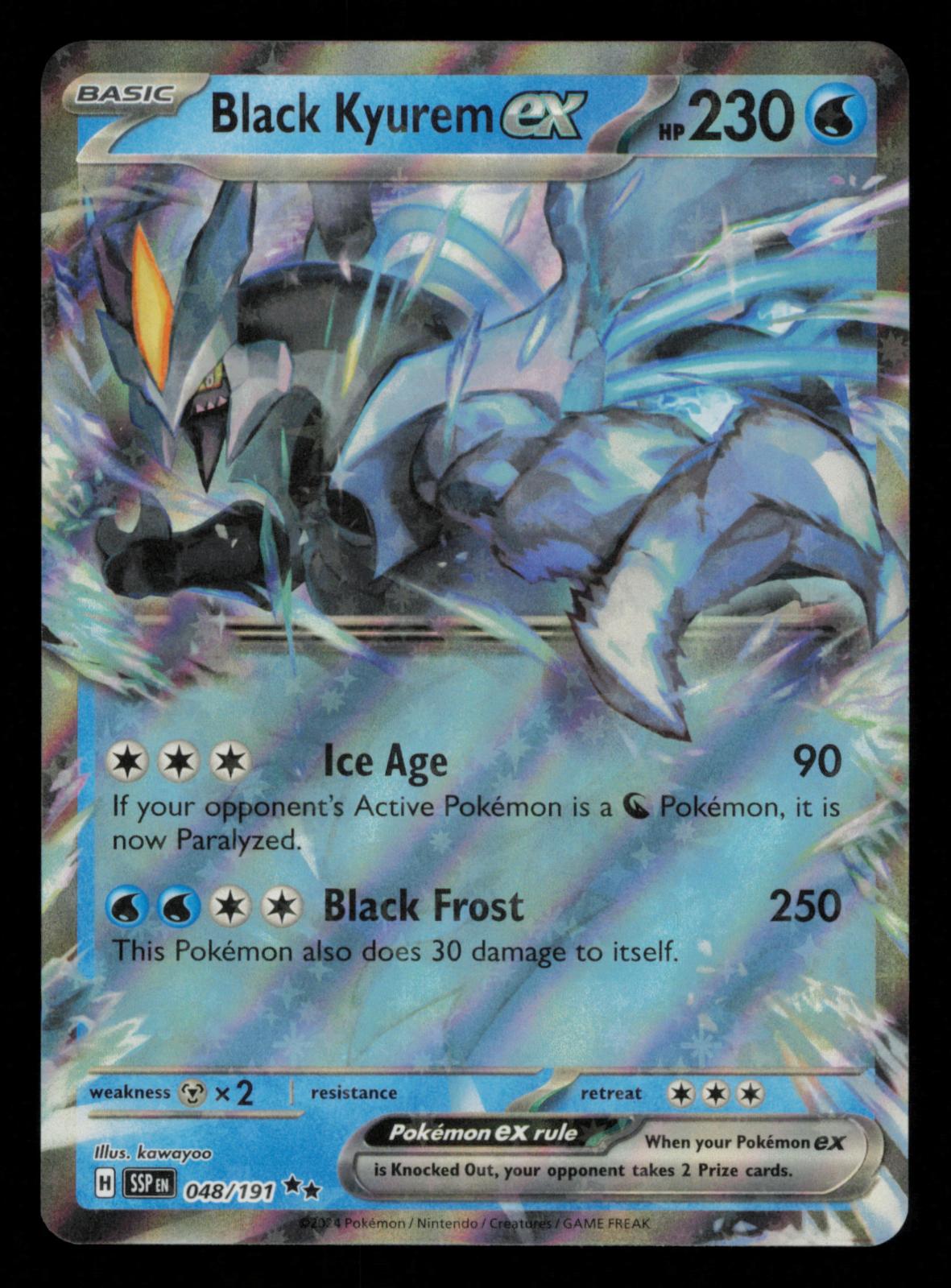 Black Kyurem ex 048/191 Double Rare Surging Sparks Pokemon