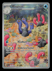 Wugtrio 224/091 Illustration Rare Paldean Fates Pokemon