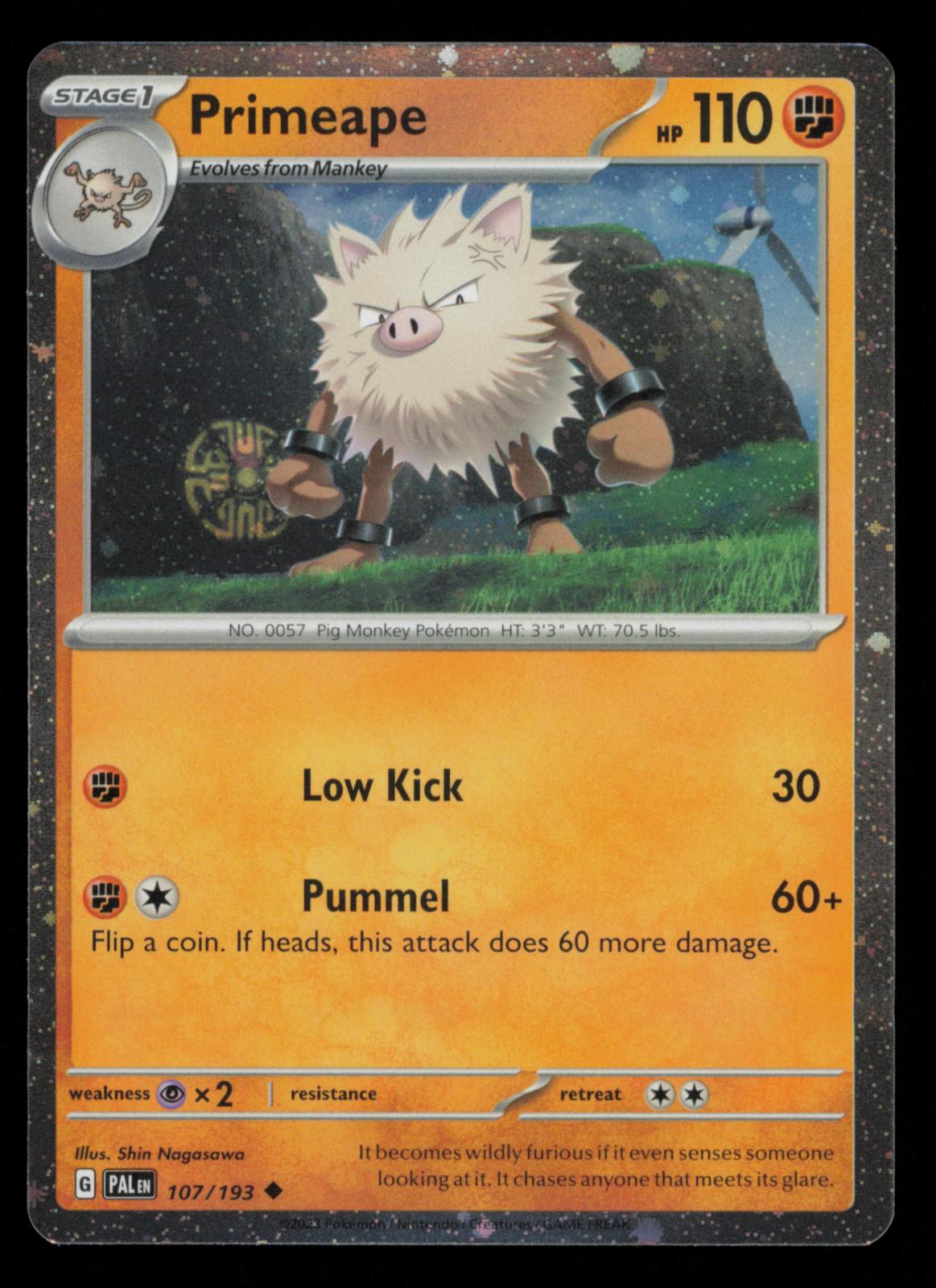 Primeape 107/193 Uncommon Paldea Evolved Pokemon