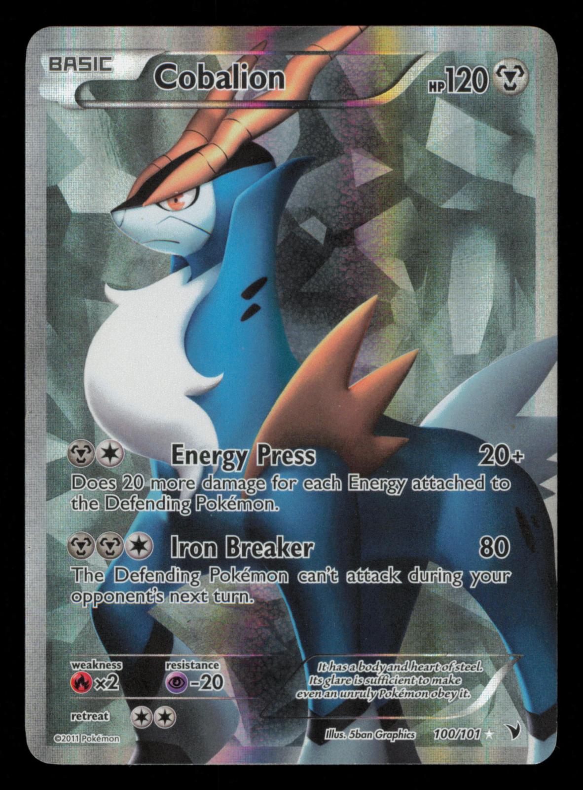Cobalion 100/101 Ultra Rare Noble Victories Pokemon