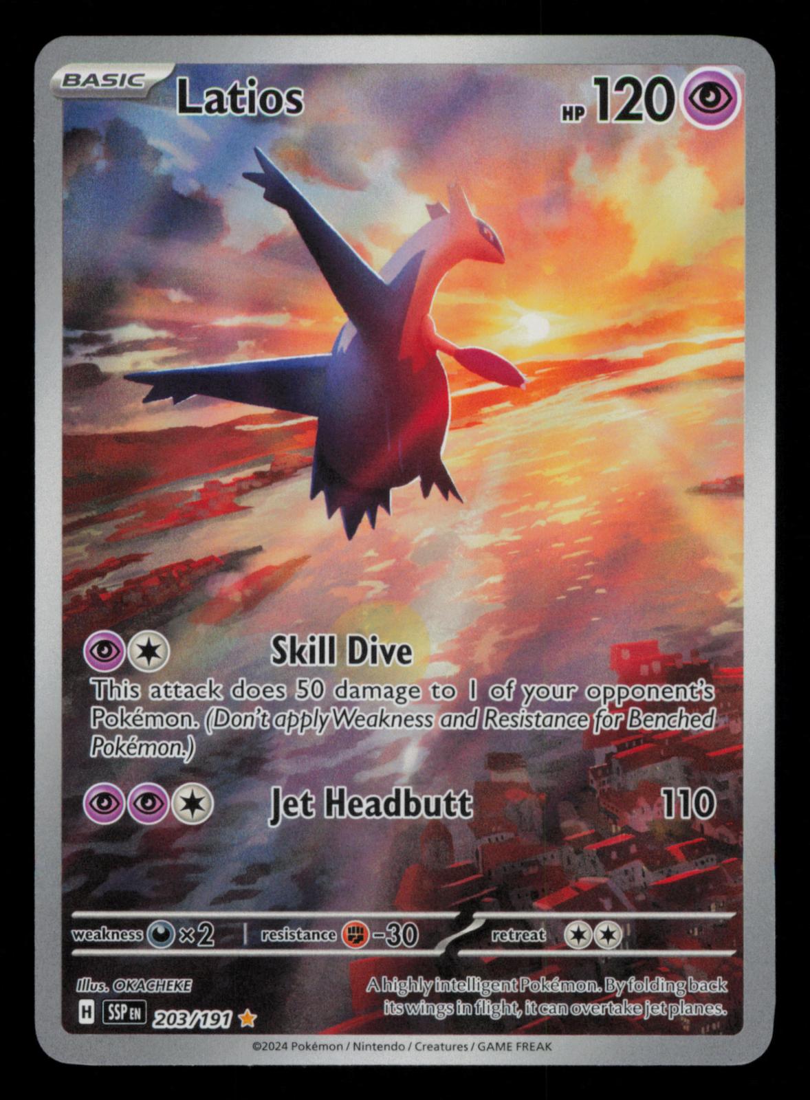 Latios 203/191 Illustration Rare Surging Sparks Pokemon