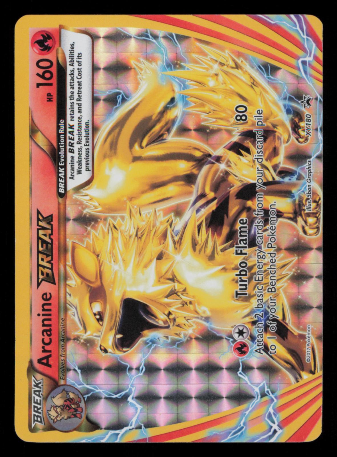 Arcanine BREAK (XY Black Star Promos) XY180 Holo Promo Jumbo Cards Pokemon