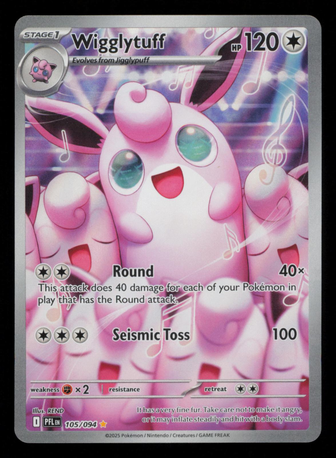 Wigglytuff 105/094 Illustration Rare Phantasmal Flames Pokemon