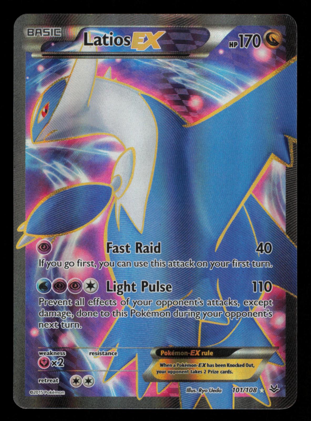 Latios EX 101/108 Ultra Rare Roaring Skies Pokemon