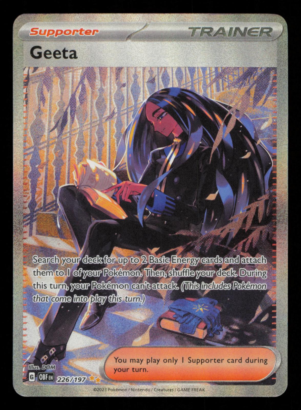 Geeta 226/197 Special Illustration Rare Obsidian Flames Pokemon