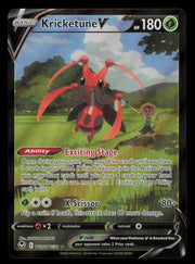 Kricketune V TG12/TG30 Holo V Rare Silver Tempest Trainer Gallery Pokemon