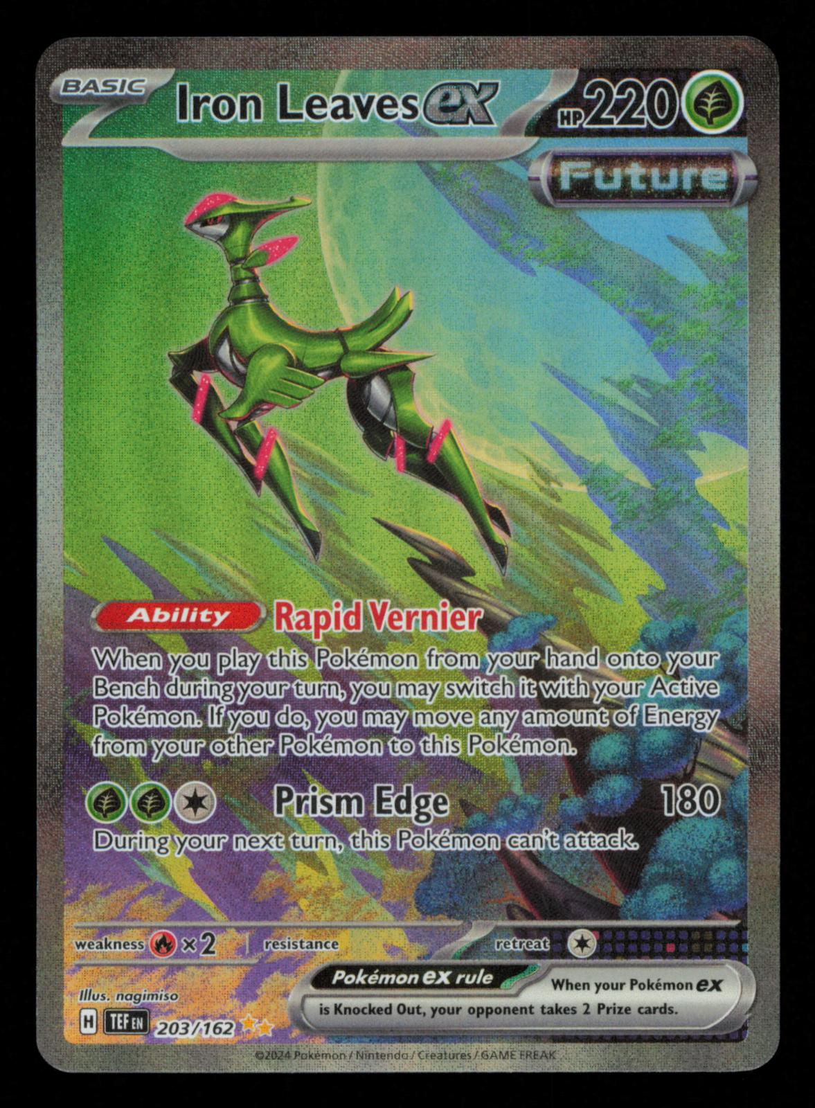 Iron Leaves ex 203/162 Special Illustration Rare Temporal Forces Pokemon