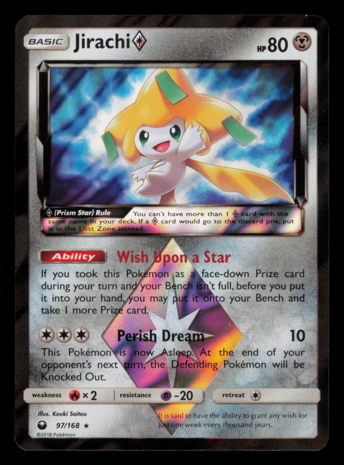 Jirachi ◇ 97/168 Prism Star Rare Celestial Storm Pokemon