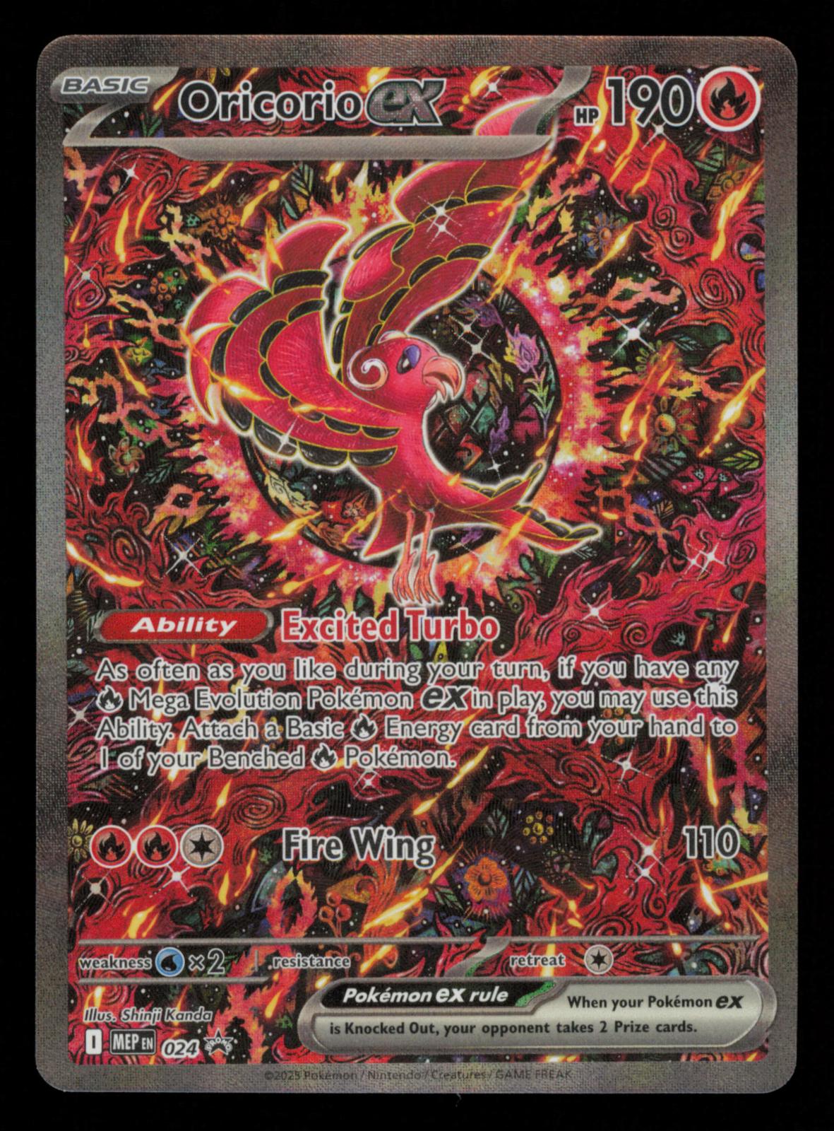 Oricorio ex 024 Holo Promo ME: Mega Evolution Promo Pokemon