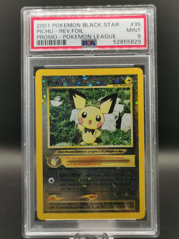 Pichu 35 Reveres Foil Promo PSA 9