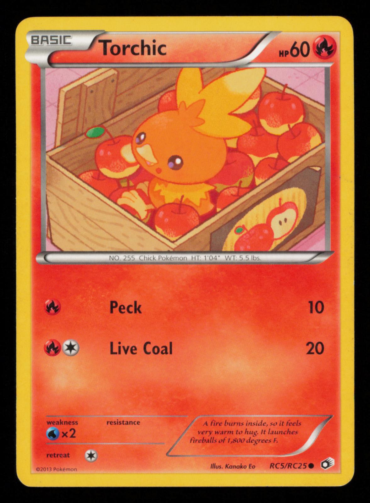 Torchic RC5/RC25 Holo Common Legendary Treasures: Radiant Collection Pokemon