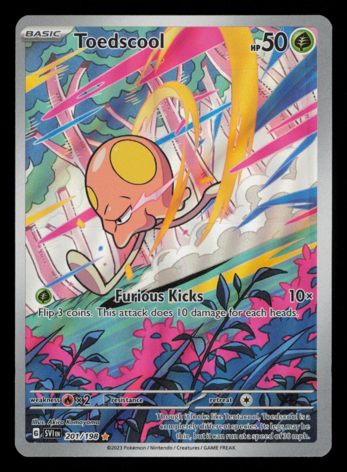 Toedscool 201/198 Illustration Rare Scarlet & Violet Pokemon