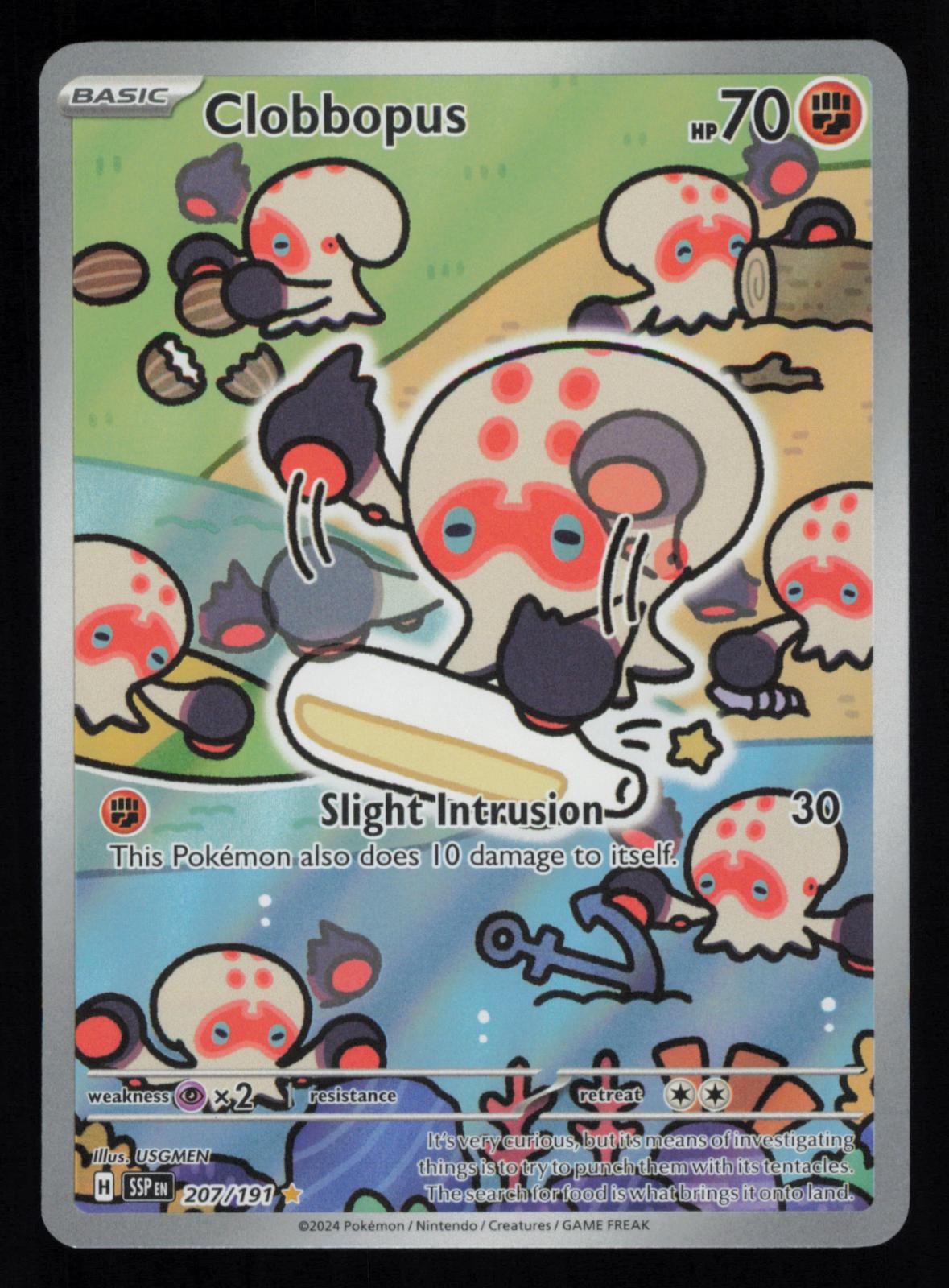 Clobbopus 207/191 Illustration Rare Surging Sparks Pokemon