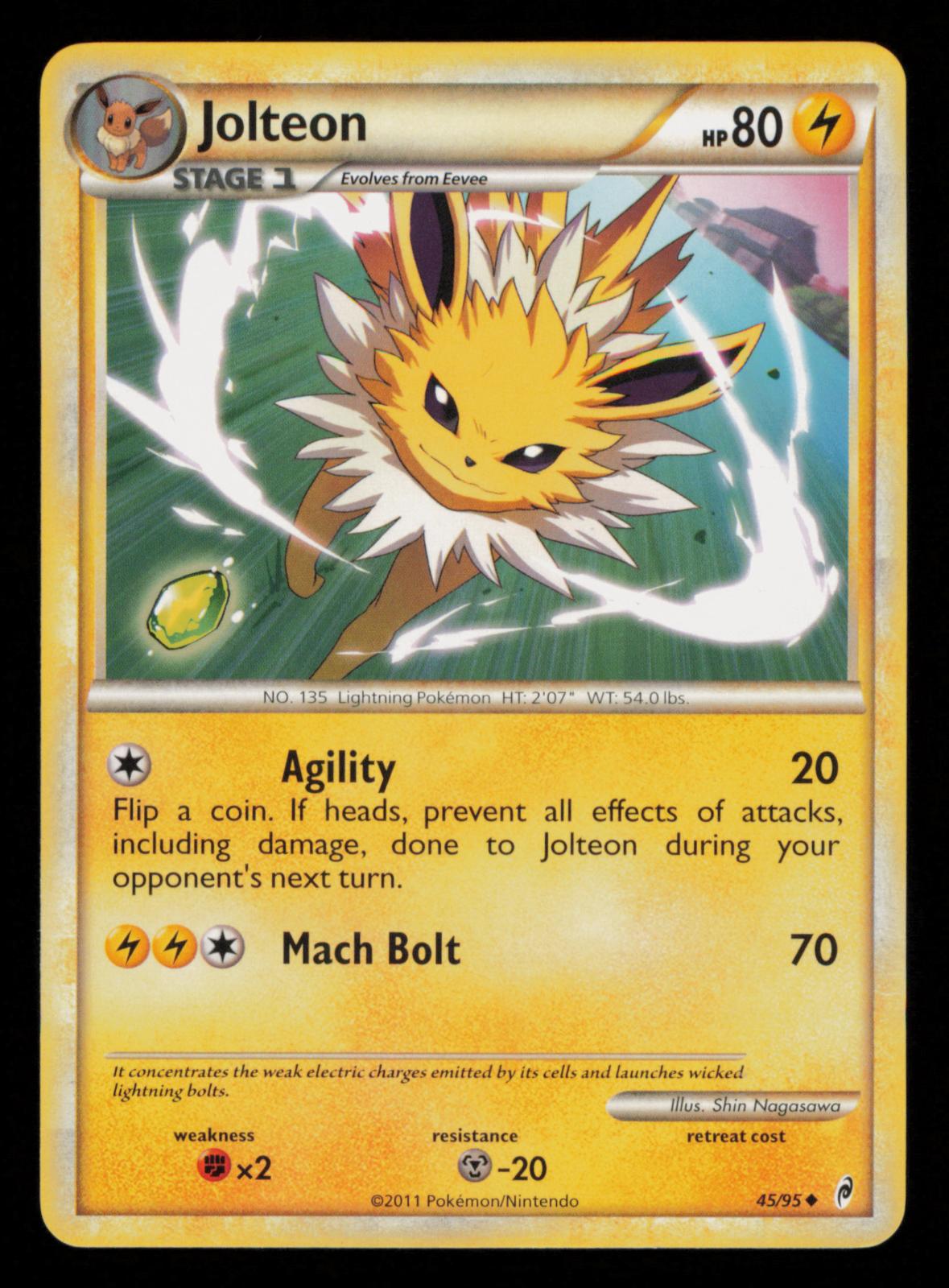 Jolteon 45/95 Uncommon Call of Legends Pokemon