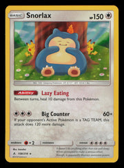 Snorlax 158/214 Holo Rare Unbroken Bonds Pokemon
