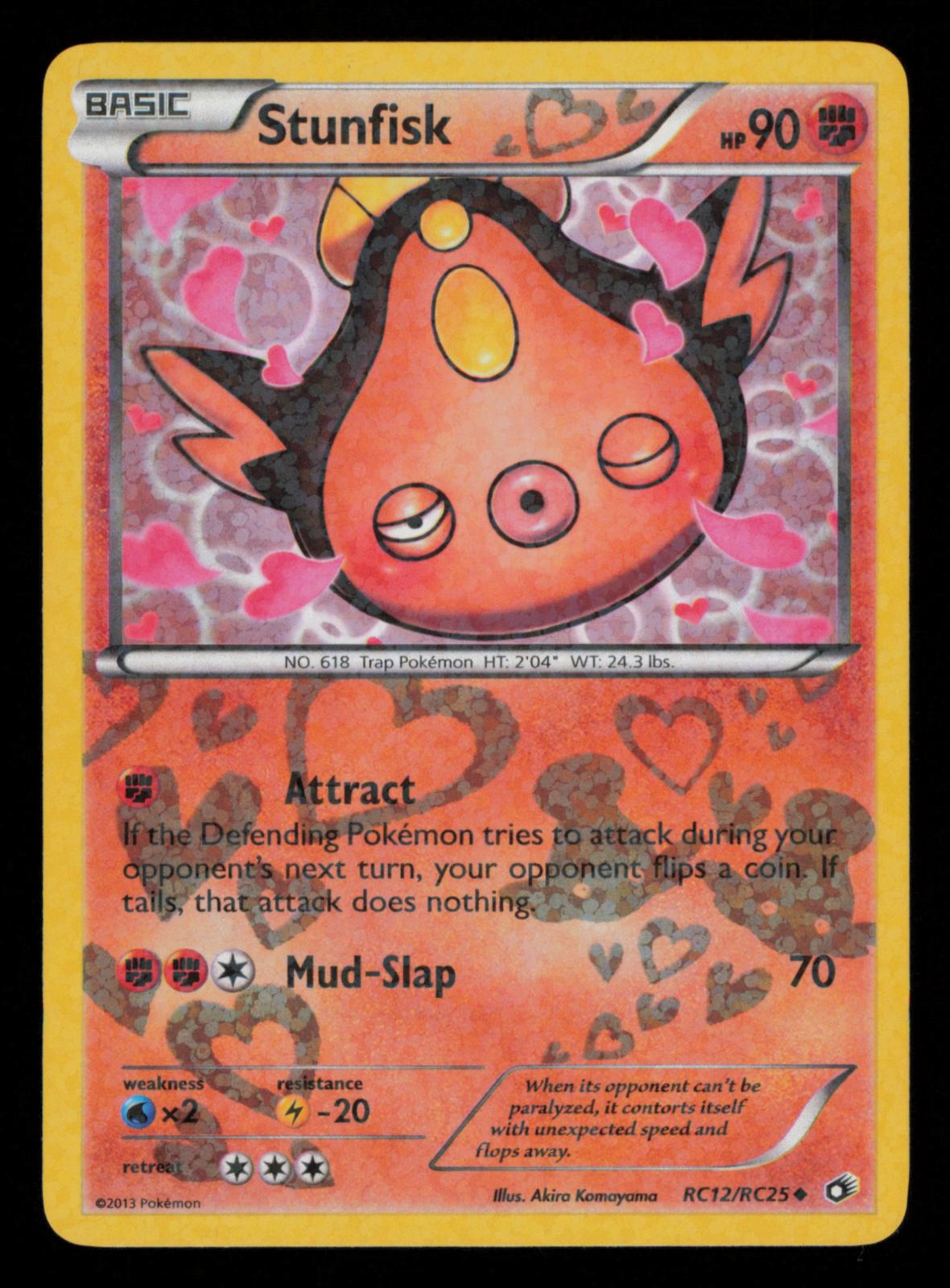 Stunfisk RC12/RC25 Holo Uncommon Legendary Treasures: Radiant Collection Pokemon