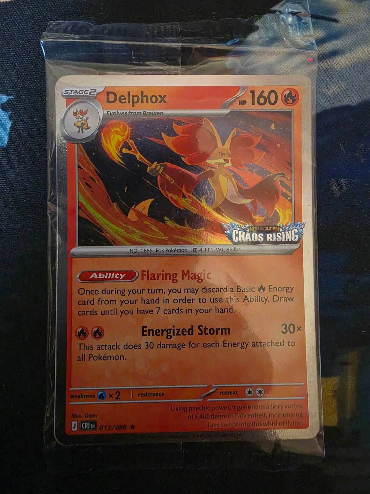 Delphox (Chaos Rising Stamped)