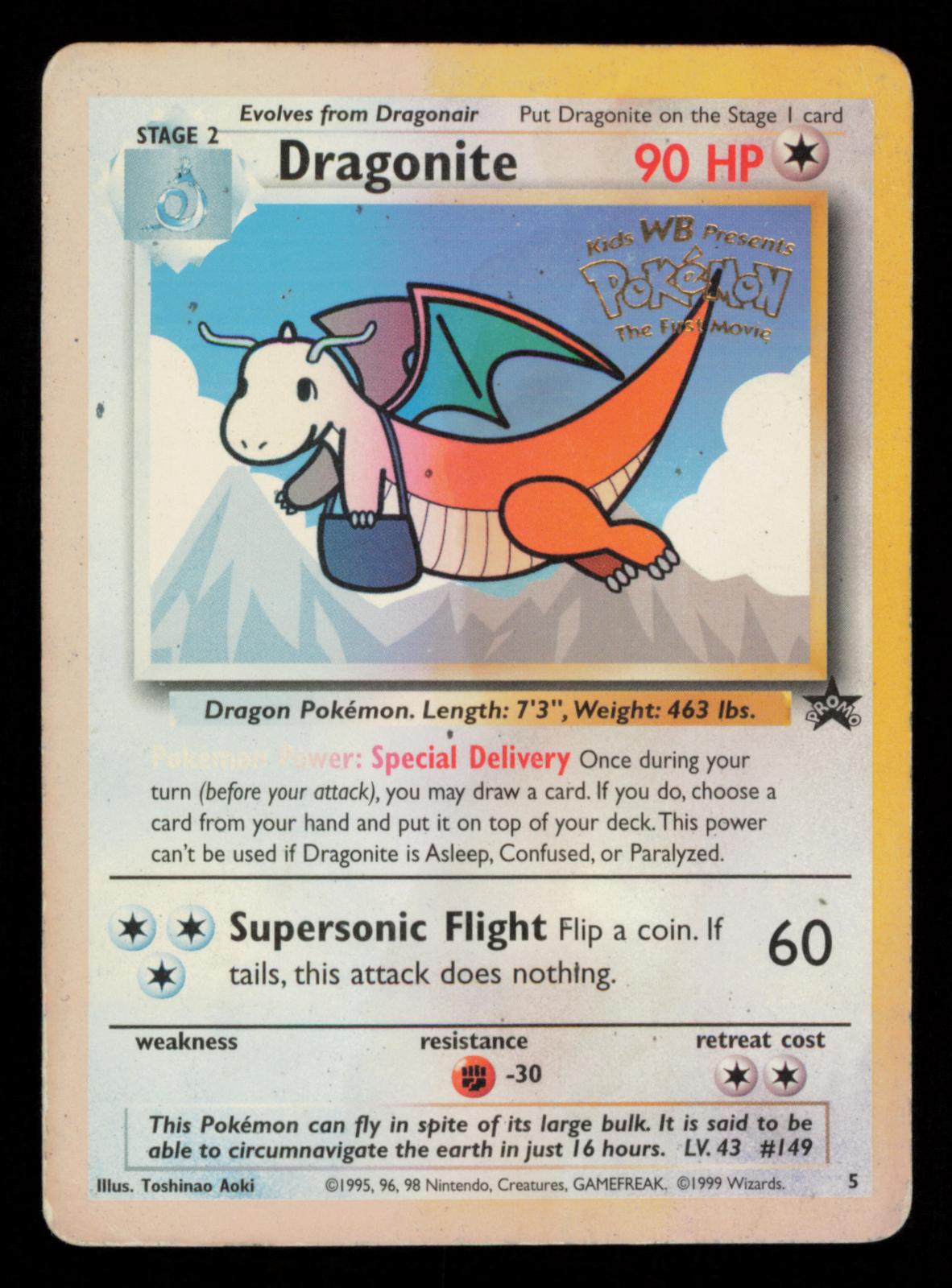 Dragonite 5 Promo Wizards Black Star Promos Pokemon