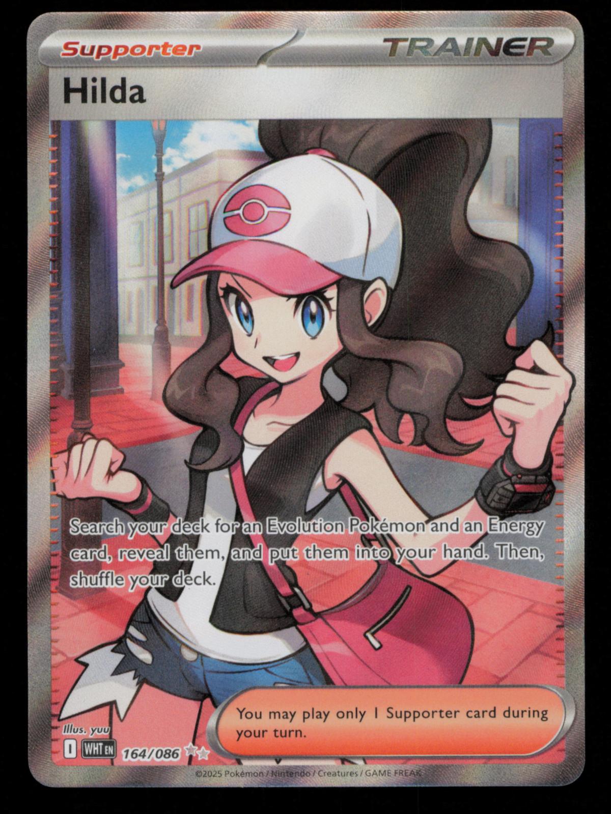 Hilda 164/086 Holo Ultra Rare White Flare Pokemon