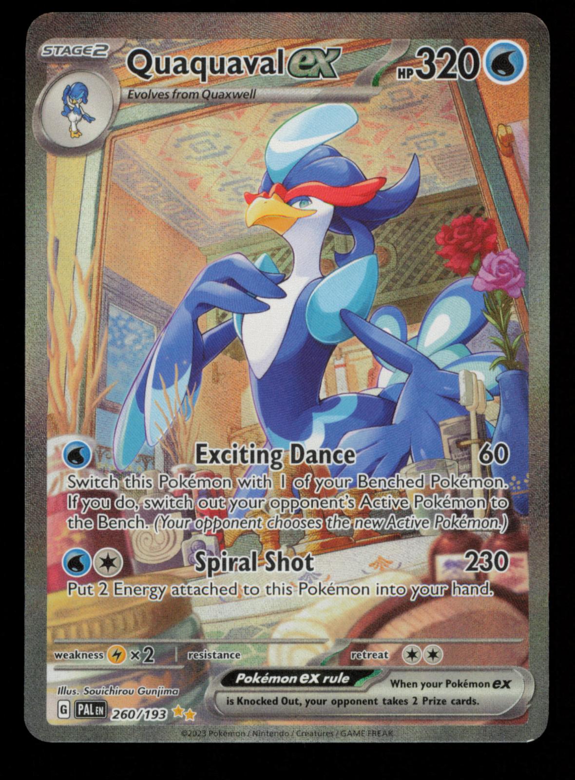 Quaquaval ex 260/193 Special Illustration Rare Paldea Evolved Pokemon Holo