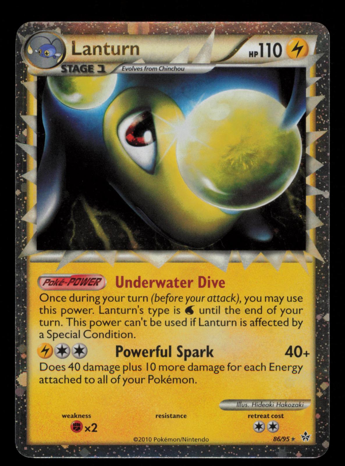 Lanturn 86/95 Prime HGSS Unleashed Pokemon Holo