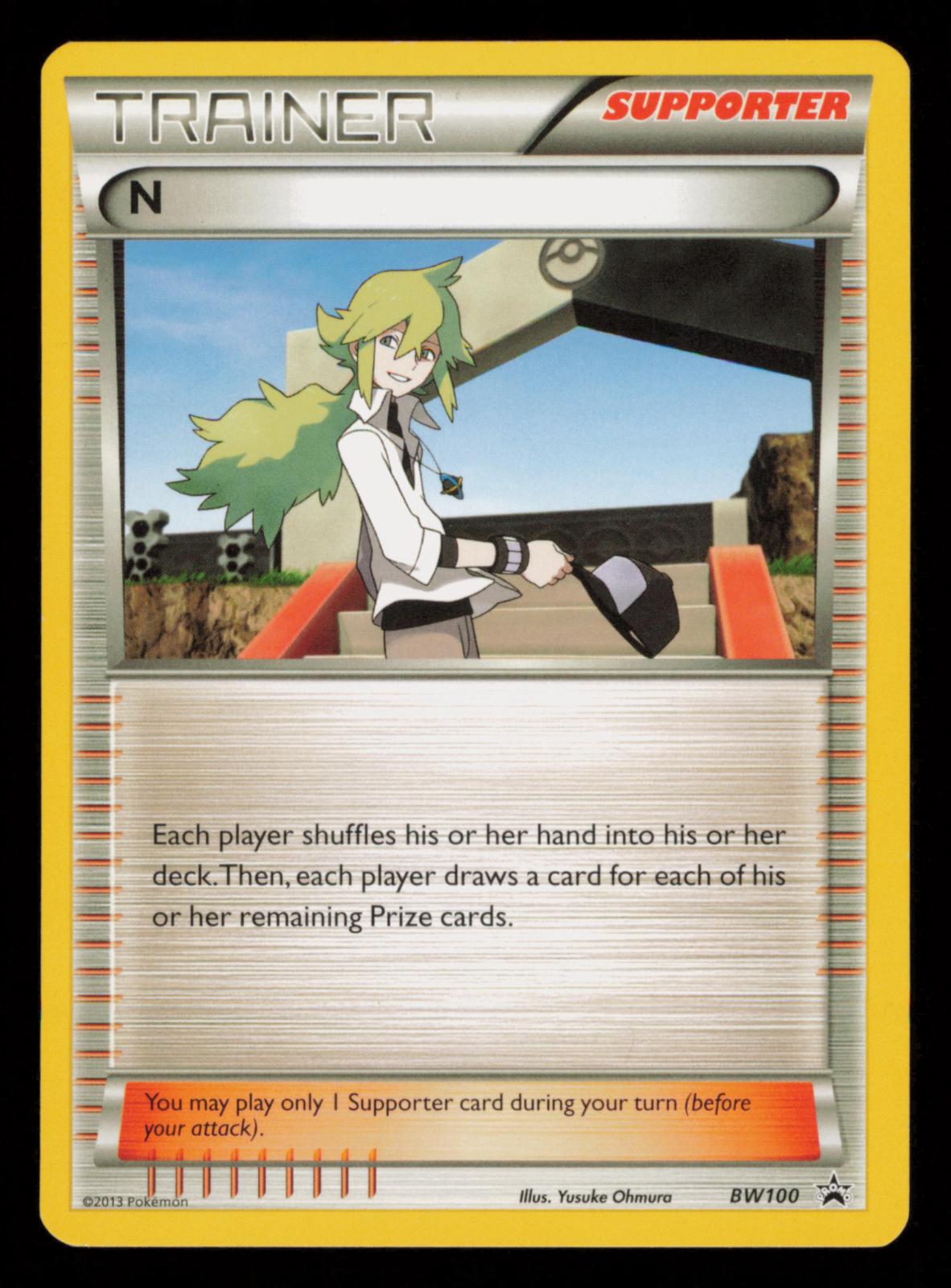 N (Supporter) BW100 Rare Deck Exclusives Pokemon