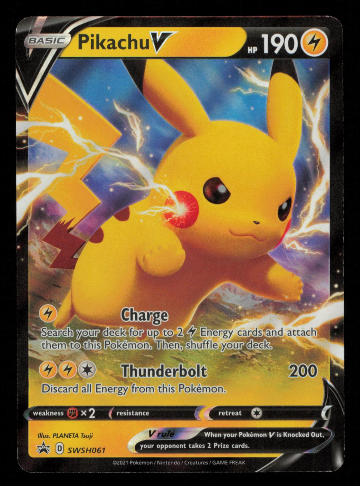 Pikachu V SWSH061 Holo Promo Sword & Shield Promo Pokemon