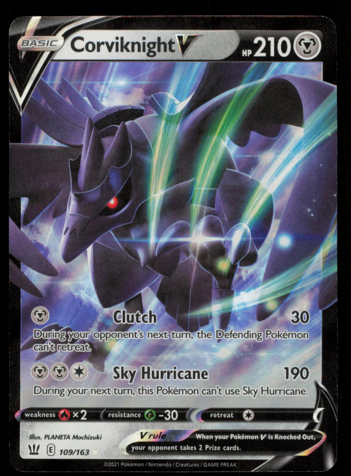 Corviknight V 109/163 Holo V Rare Battle Styles Pokemon