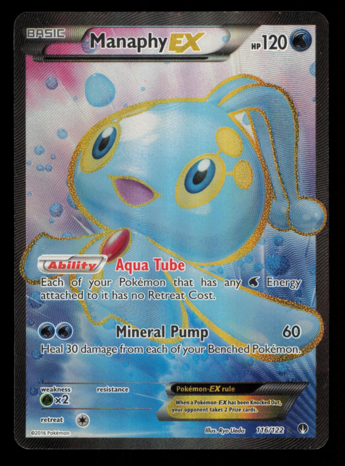 Manaphy EX 116/122 Ultra Rare BREAKpoint Pokemon
