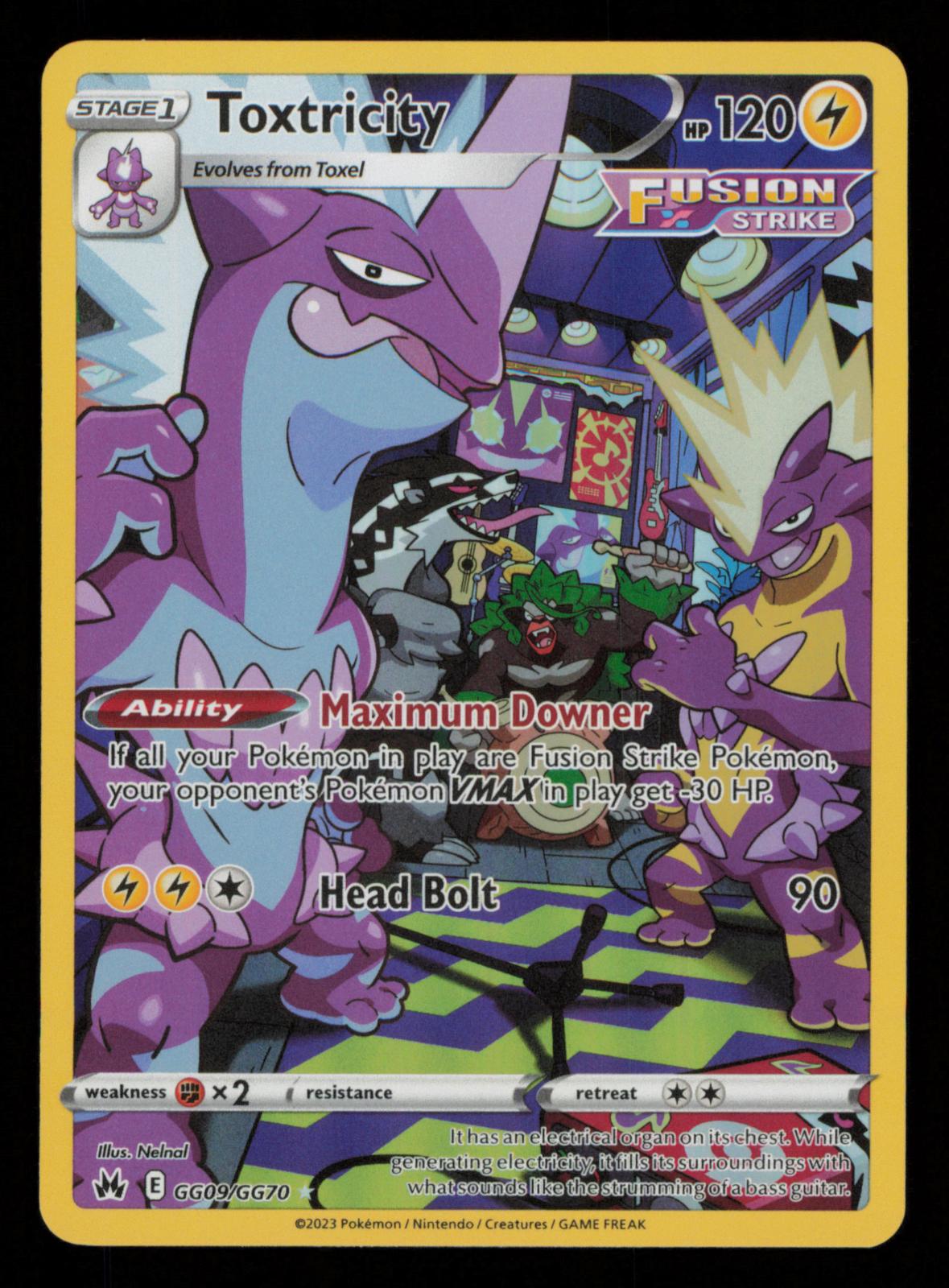 Toxtricity GG09/GG70 Holo Crown Zenith Galarian Gallery Pokemon